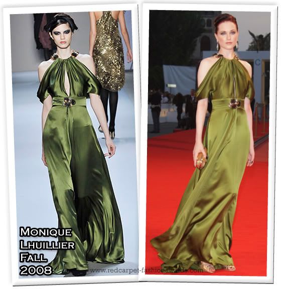 Runway To The Venice Film Festival - Evan Rachel Wood in Lanvin & Monique 