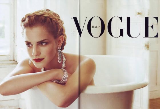 Runway To Vogue Italia September 2008 - Emma Watson