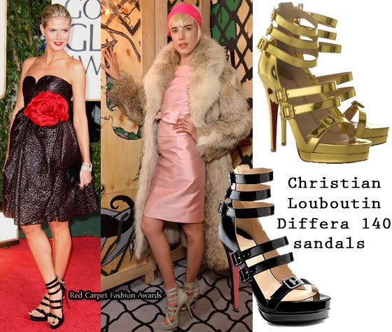 Celebrities Love...Christian Louboutin Differa 140 Sandals - Red ...
