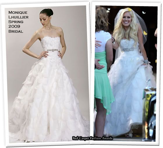 heidi montag wedding dress. After Heidi Montag and Spencer Pratt eloped five months ago, to marry in an 