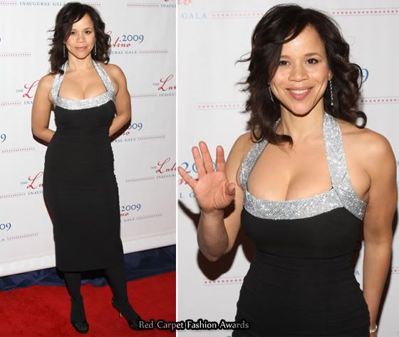 rosie perez 2009. Rosie Perez squashes her lady