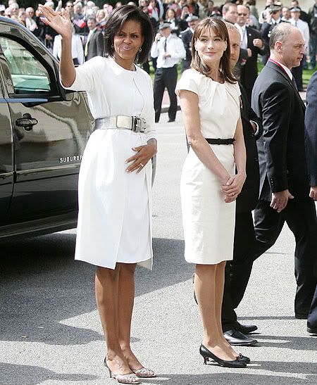 princess letizia of spain french first lady carla bruni and michelle obama. Michelle Obama and Carla
