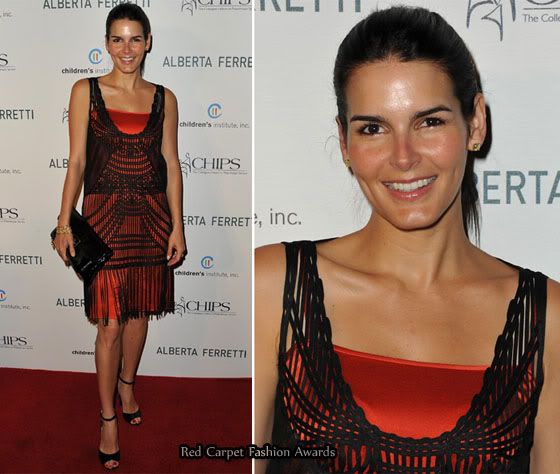 who is angie harmon married to. Angie Harmon wore a flapper