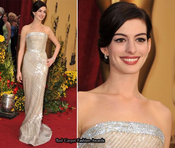 Anne Hathaway Oscars Dance. anne hathaway oscars