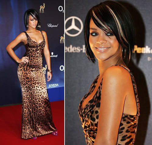 Rihanna's Hairstyle with Streaks. Make sure that you check with your 