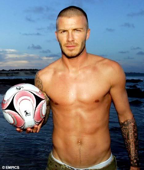 David Beckham Hairstyle and Tattoo