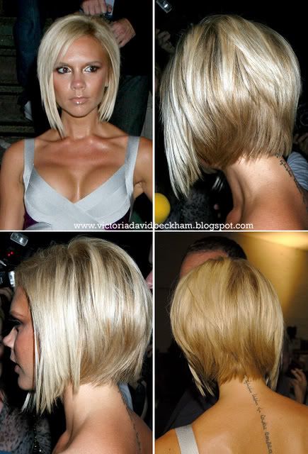 Short female celebrity hairstyles - Victoria Beckham pictures 6