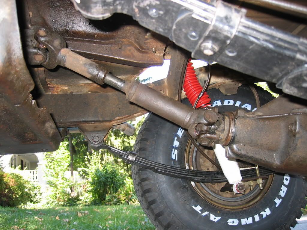 Pics of my jeep lifted, driveshaft angle question