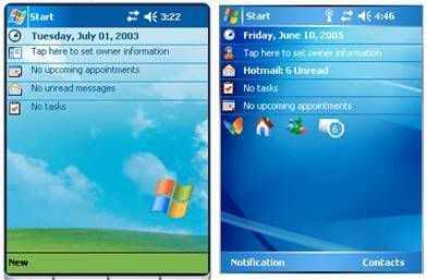 Windows Mobile 5 , Windows Mobile 2003