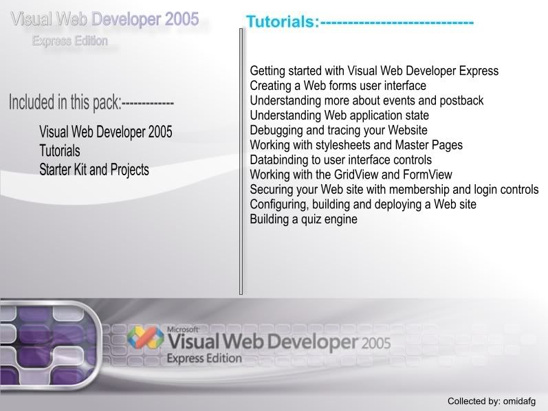 Visual Web Developer 2005 Express with Tutorial