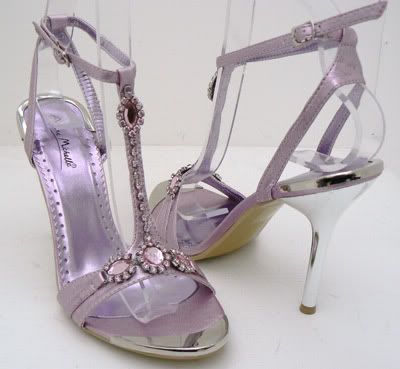Pale pink bridal shoes