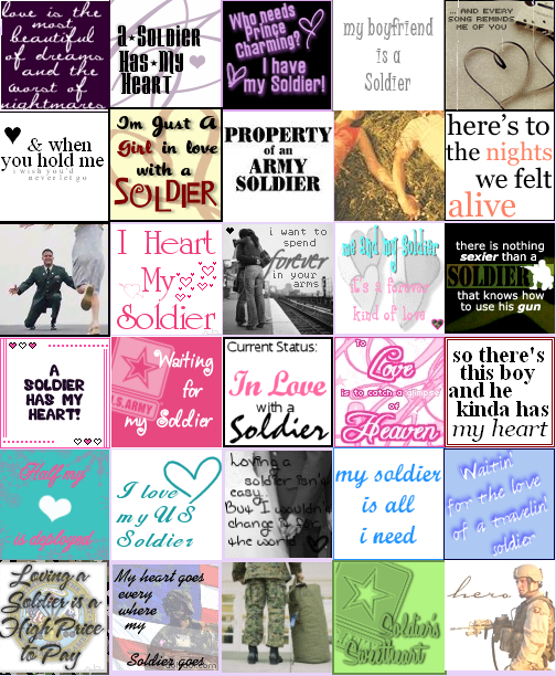 soldier collage quotes for background