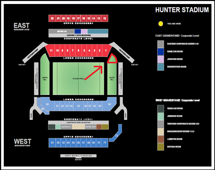 Army Seating Vs Newcastle | The Front Row Forums