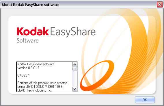 Kodak EasyShare Software CD For Web Install of Version 8.3 (Newest