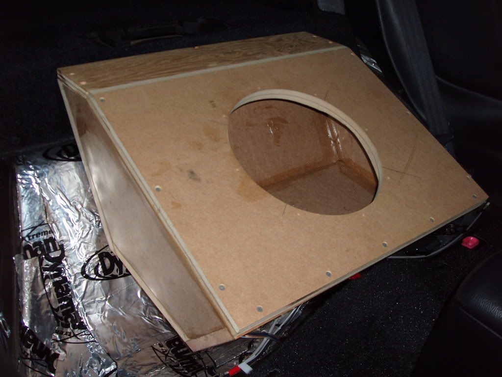 My Rear Seat Delete/Subwoofer Box....So far. Supra Forums
