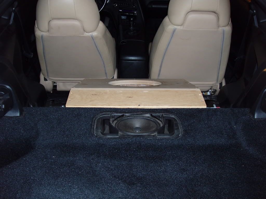 My Rear Seat Delete/Subwoofer Box....So far. Supra Forums