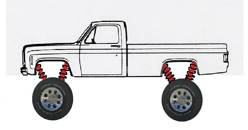 jacked up trucks coloring pages - photo #48