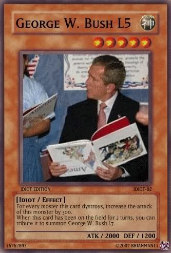 george bush playing cards