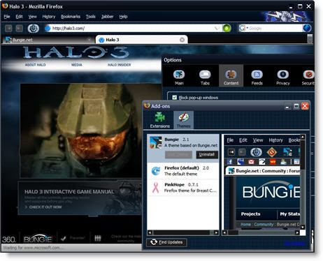 Imagem relacionada a Tema do game Halo 3 para Firefox