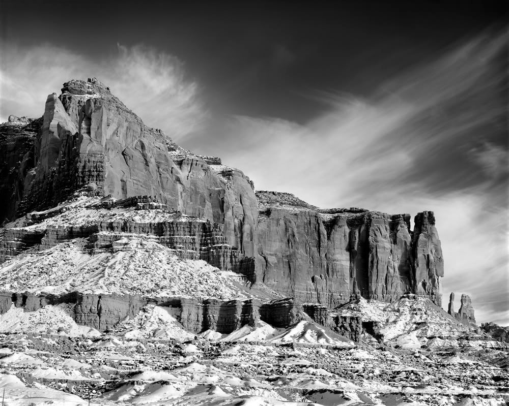 Monument Valley,4x5,B/W,Landscape,American Southwest