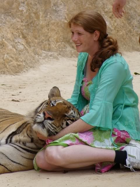 Amy with Tiger