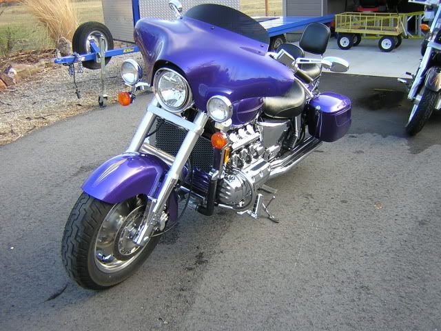 Honda valkyrie with batwing fairing #7