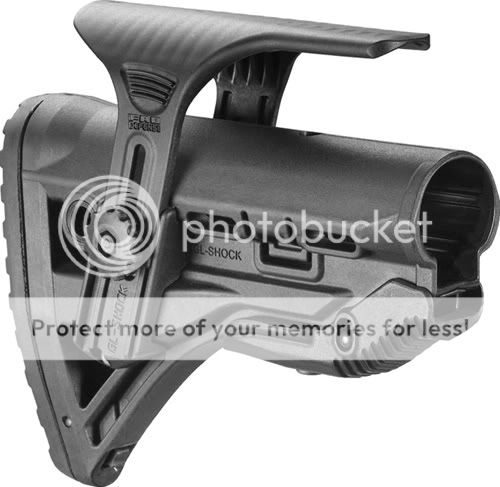 Mako Fab Defense Recoil Reducing Stock Adjustable Cheekpiece GL Shock