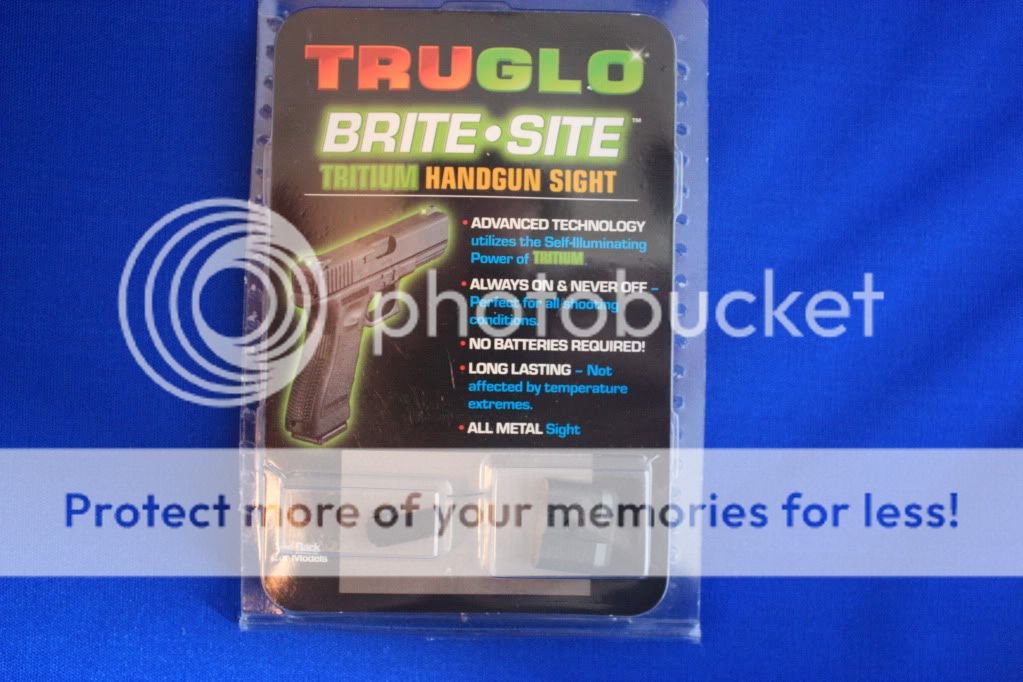 TRUGLO Tritium Pistol Night Sights For GLOCK 17 TG231G1  