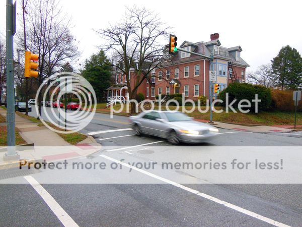 road bike on wet pavement