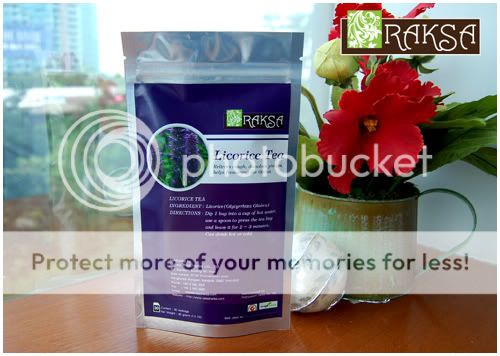 30 Licorice Premium Tea Raksa Thai Herbs relieves cough  